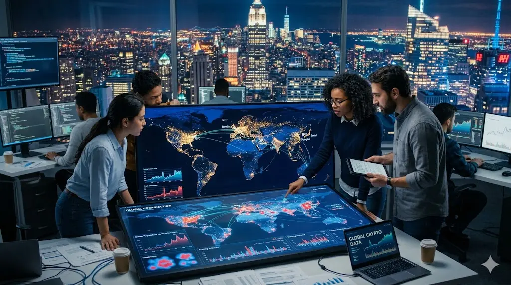 Global Research on Urbanisation in Cryptocurrency Markets