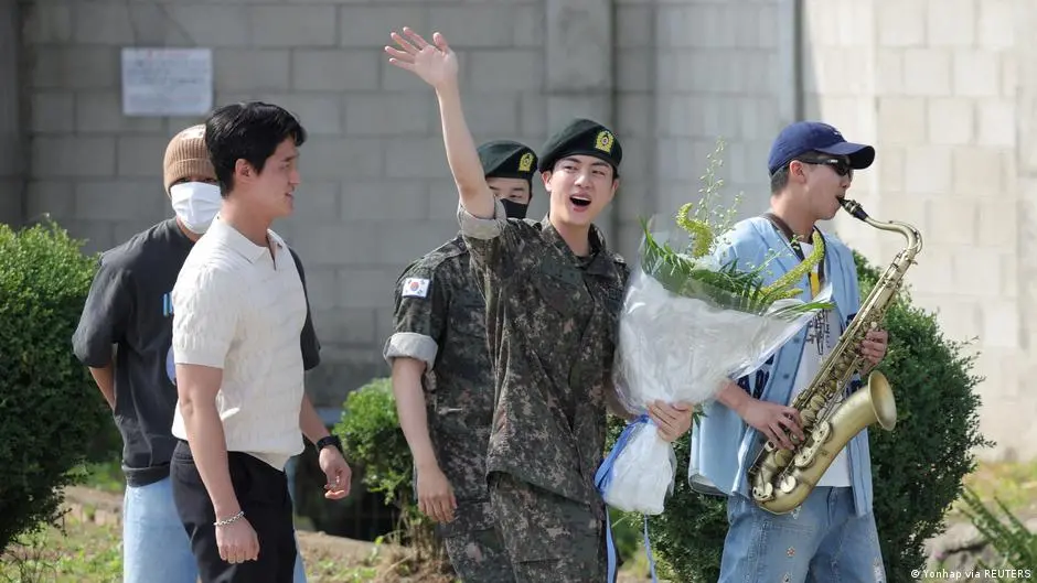 BTS star Jin completes army service in South Korea