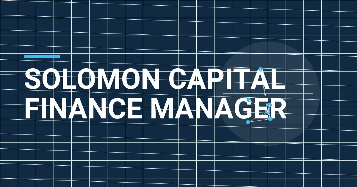 Solomon Capital Finance Manager
