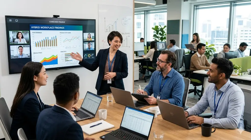 Research Findings About Hybrid Workplaces in Consumer Finance